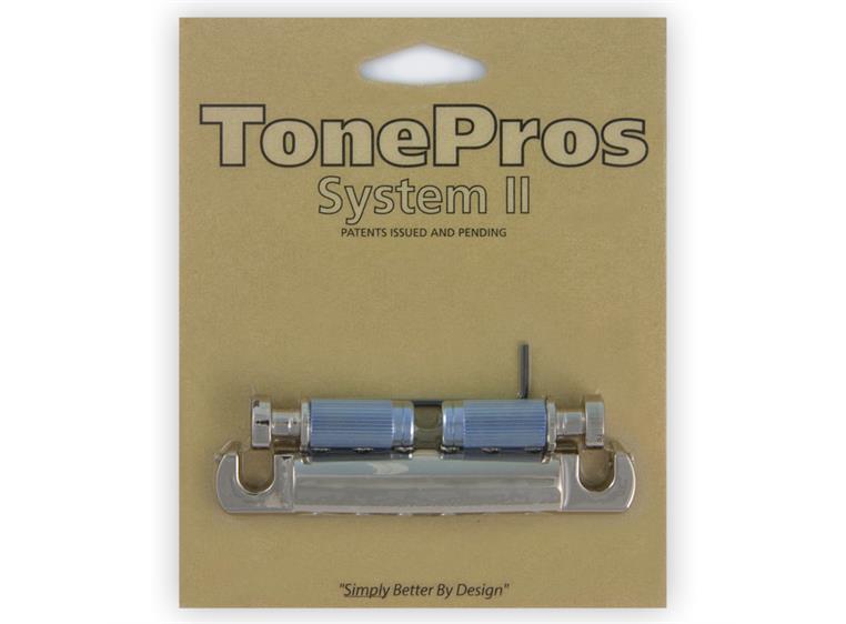 TonePros T1ZSA N - Standard Aluminum Tailpiece (Locking Stop Bar) - Nickel