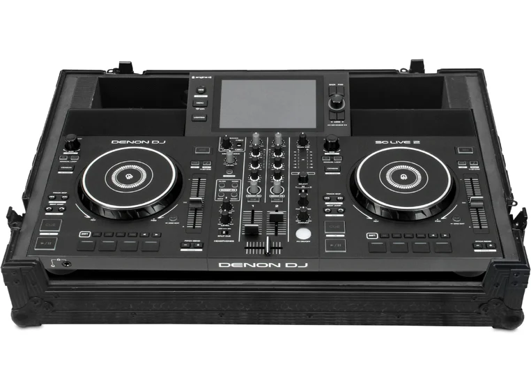 UDG Gear Ultimate Flight Case Denon DJ SC Live 2 Black Plus Wheels 