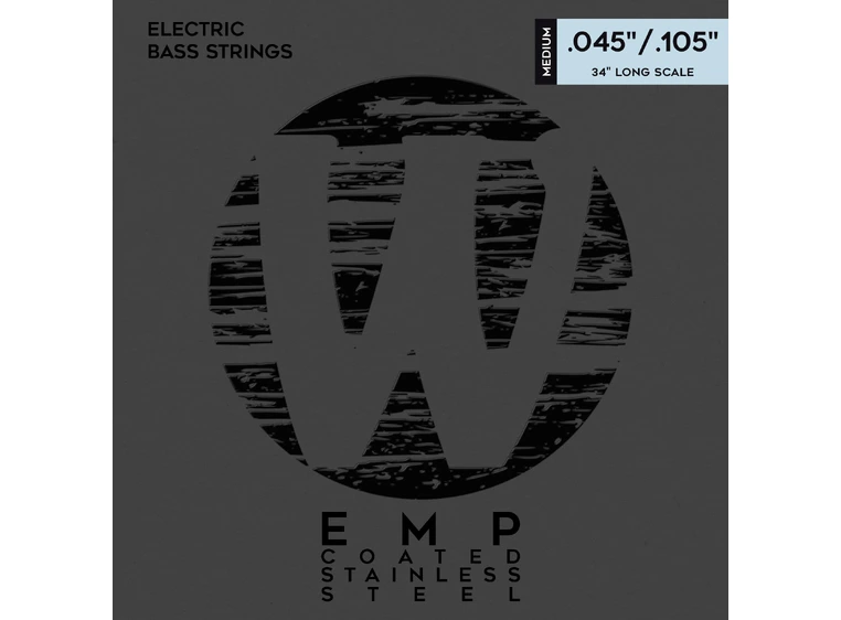 Warwick EMP Coated Bass String Set (045-105) Stainless Steel - 4-String, M 