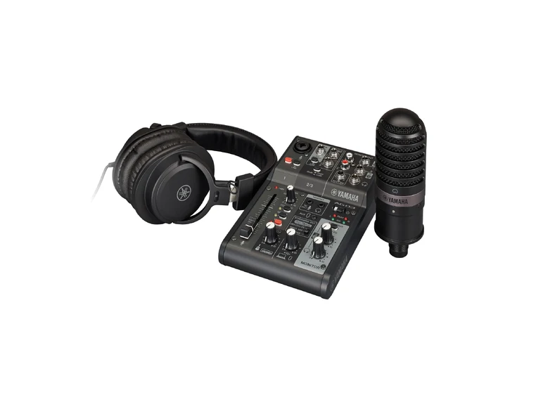 Yamaha AG03 MK2 LSPK Svart Streaming-pakke 