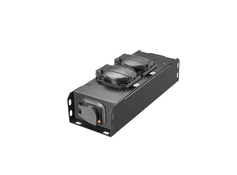 Adam Hall Accessories PRO PORT 2 T Power Strip 2 x IP54 + PT TR1 IN/OUT 