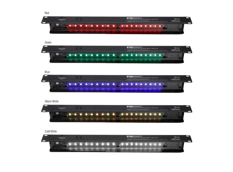 Adam Hall Parts 87451 SMART C 19" LED Sensor Rack Light 1U Multicolour