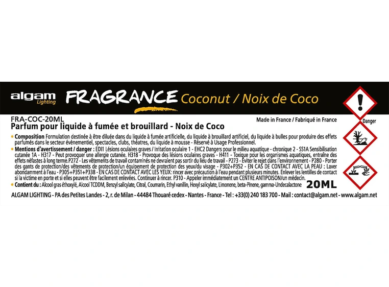 Algam Lighting 20 ML mist fragr coco nut FRA-COC-20ML 