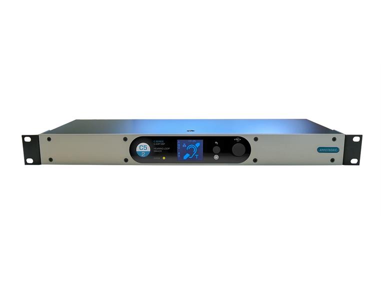 Ampetronic C5-2N Teleslynge forsterker 5A output, 2 kanaler, m/nettverk