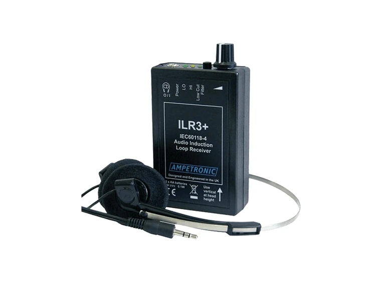 Ampetronic ILR3+ tester/mottaker Teleslynge m/hodetelefon LED indikator 