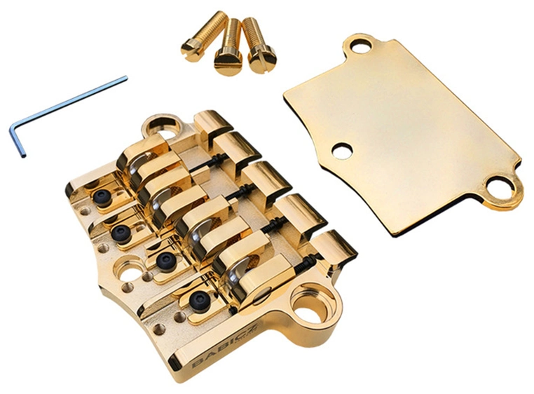 Babicz FCH 3-Point Bass Bridge - Gold 4-String G-Style 