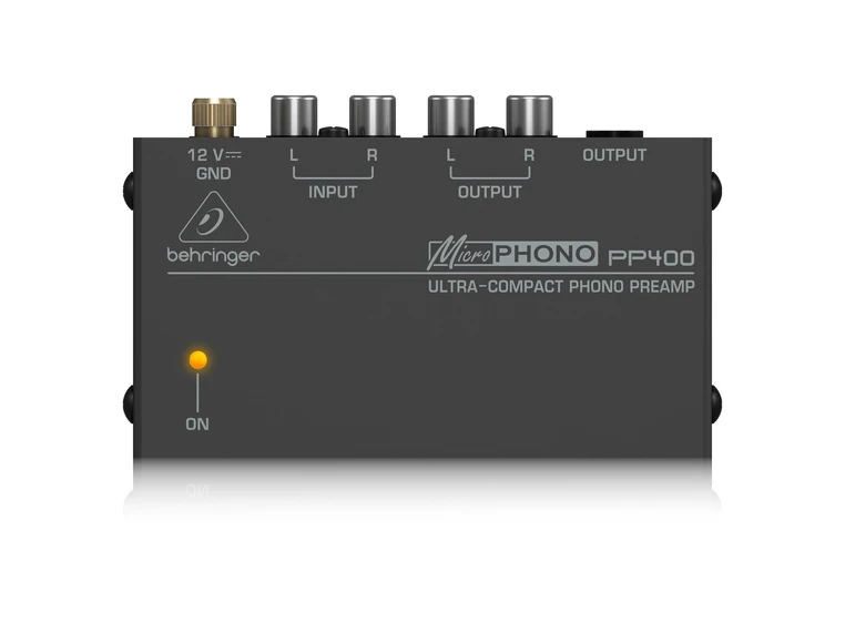 Behringer MICROPHONO PP400 DC 12 V adapter inkudert 
