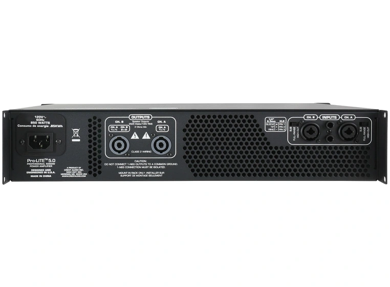Crest Audio Pro-LITE 5.0 Professional Power Amplifier 
