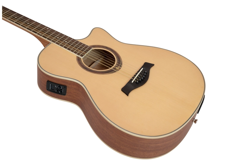 DIMAVERY AW-420 Western guitar Sapele,nature 