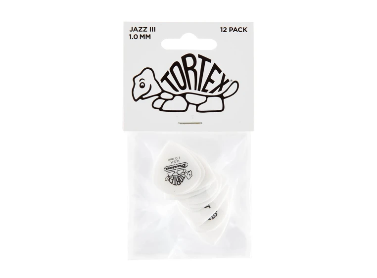 Dunlop 478P1.0 Tortex White JZ3 12-pack 