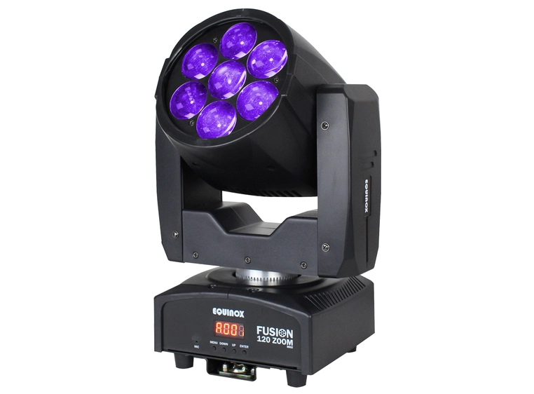 Equinox Fusion 120 Zoom MKII Wash 7 x 12W RGBW Wash. Sort finish 