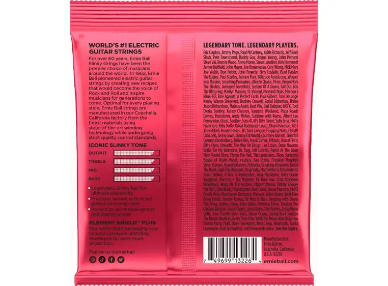 Ernie Ball EB-3226 Burly Slinky Nickel (011-052) 3-pack 