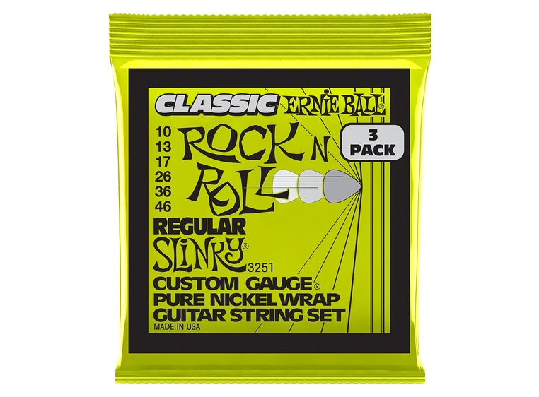 Ernie Ball EB-3251 Classic Reg Slinky (010-046) 3-pack 