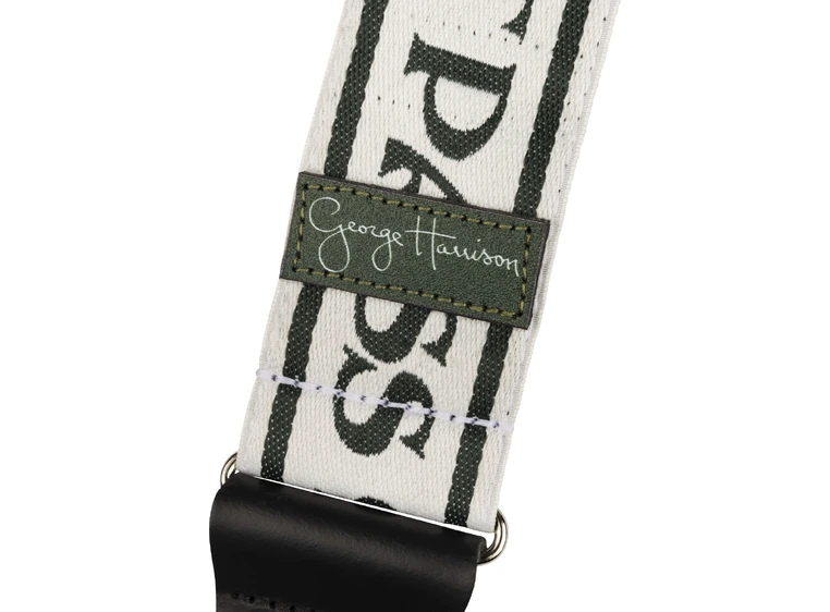 Fender G. Harrison All Things Must Pass White/Black, 2" Logo Strap 
