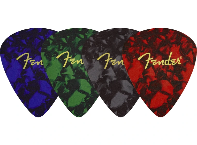 Fender Pick Shape Logo Coasters, 4-Pack Multi-color 