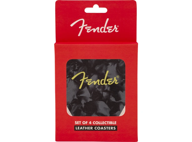 Fender Pick Shape Logo Coasters, 4-Pack Multi-color 