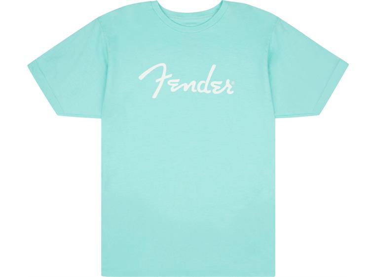 Fender Spaghetti Logo T-Shirt Daphne Blue, S
