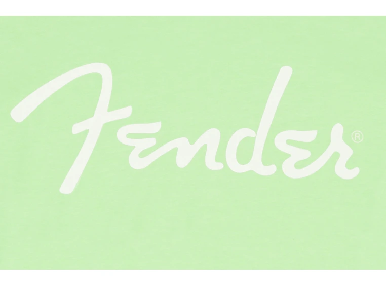 Fender Spaghetti Logo T-Shirt Surf Green, S 