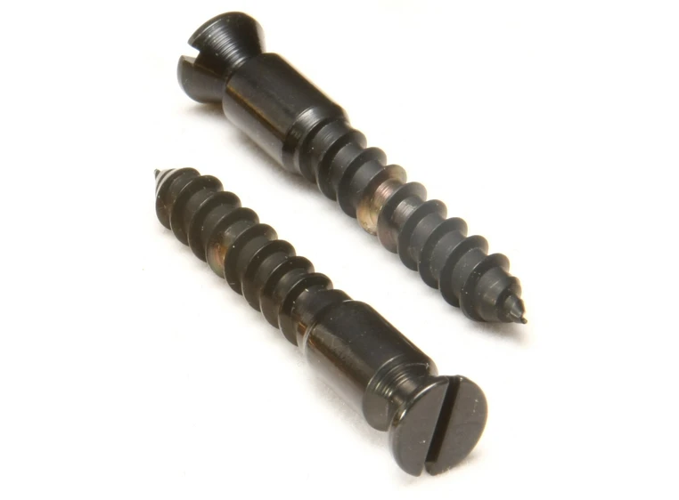 Floyd Rose Bridge Mounting Wood Screws (2 pcs), Black 