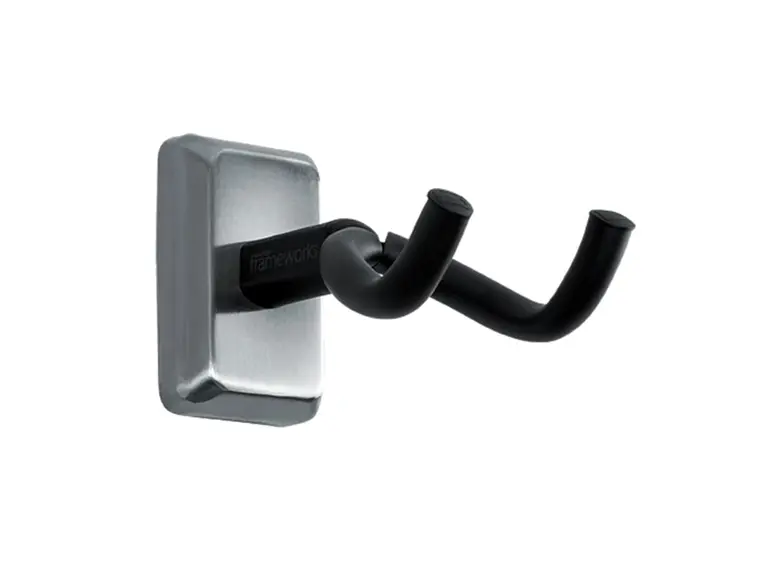 Gator Frameworks GFW-GTR-HNGRSCH Chrome Wall Mount Guitar Hanger 