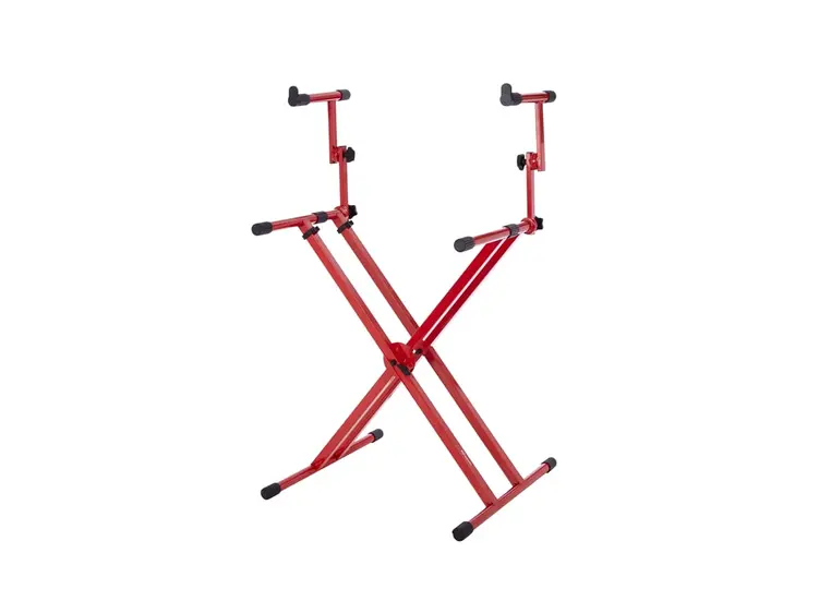 Gator Frameworks GFW-KEY-5100XRED X-Style Keyboard Stand; Red Color 