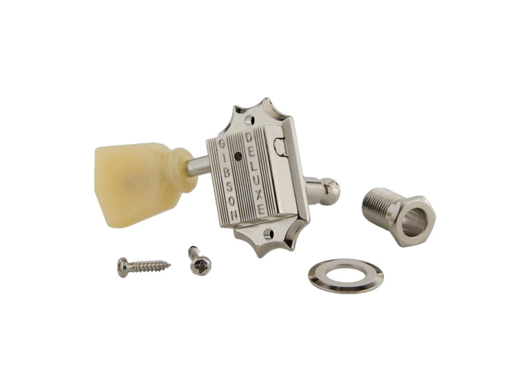 Gibson S&A Vintage Nickel Machine Heads Yellow Buttons MH-050 