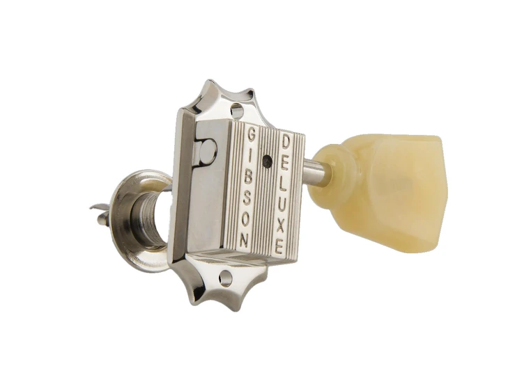 Gibson S&A Vintage Nickel Machine Heads Yellow Buttons MH-050 