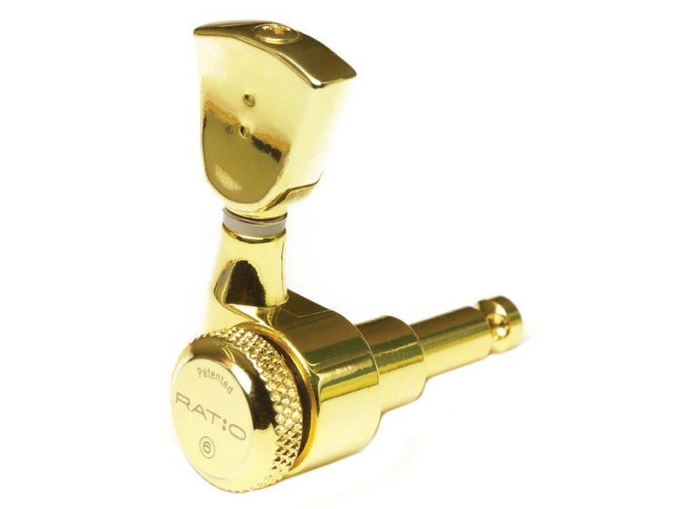 Graph Tech PRL-8341-LG0 Ratio Electric Locking Machine Heads 3+3, LH - Gold 