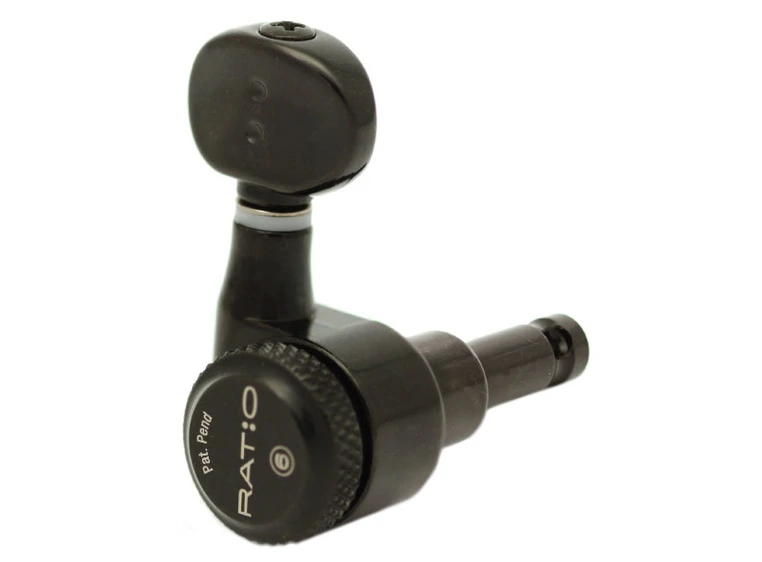 Graph Tech PRL-8731-B0 Ratio Electric Locking Machine Heads (Left) - Black 