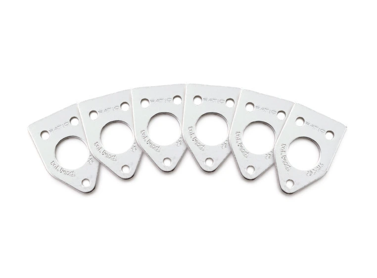 Graph Tech PRT-952-216-AL Ratio Inviso Match Mounting Plates (6 pcs.) Aluminum 