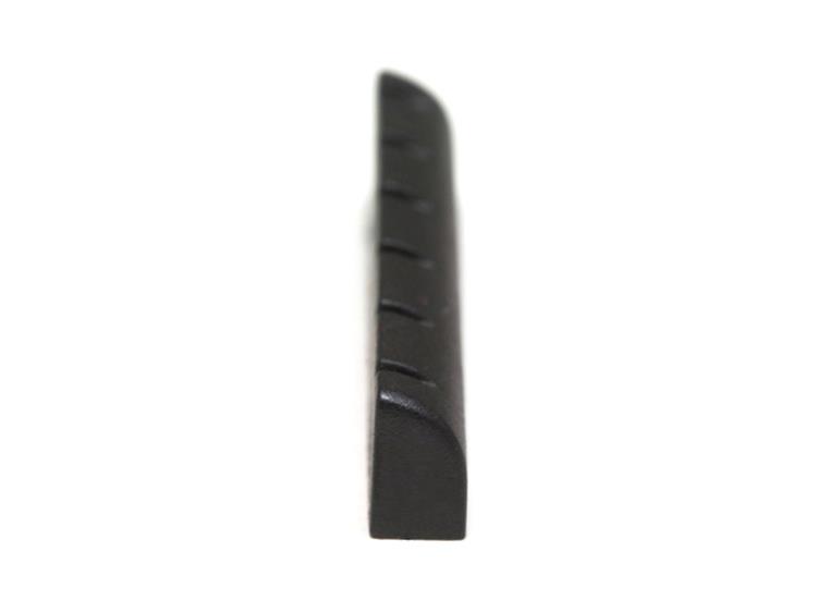 Graph Tech PT-6114-00 Black TUSQ XL Slotted Nut 1 23/32" Long, Rounded, Flat