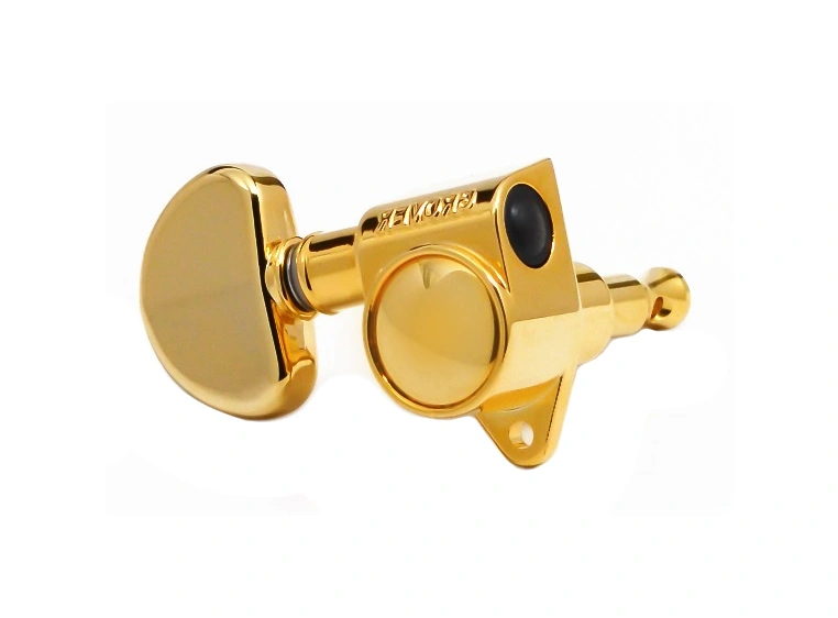 Grover 102G Original Rotomatics w/Round Button Single, Gold (R) 
