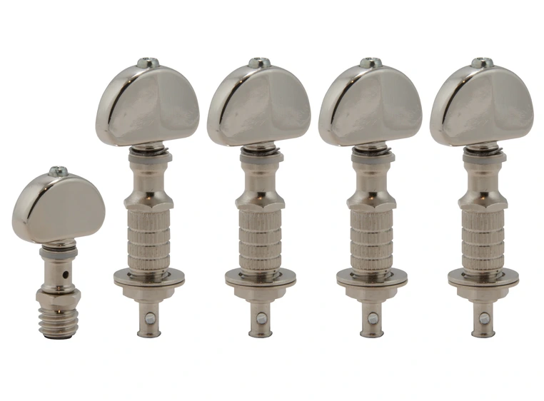 Grover 117N Perma Tension Banjo Pegs w/Metal Button - 5 pcs. - Nickel 