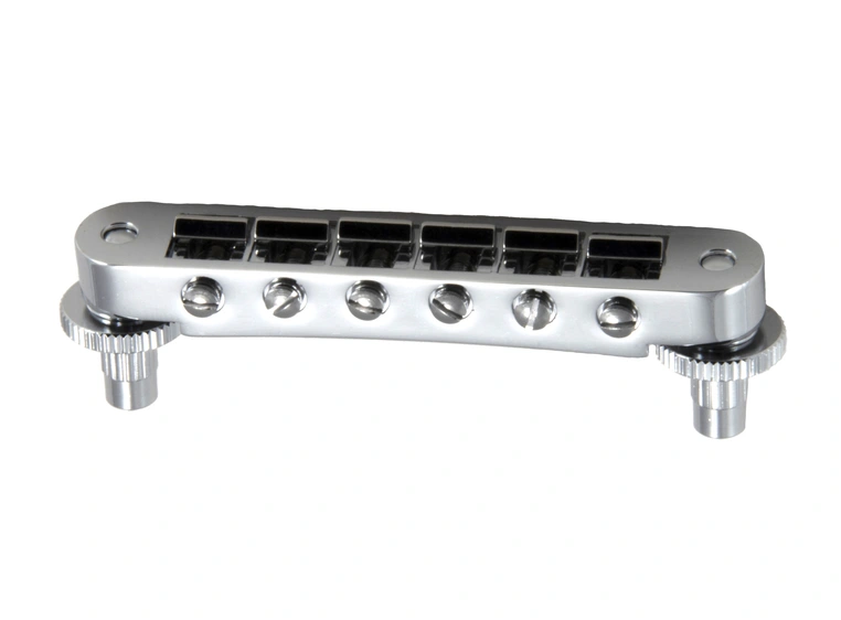 Grover 521C Tune-O-Matic Guitar Bridge (Unnotched) - Chrome 