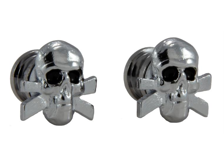Grover S 610C - Artist Strap Buttons Skull - Chrome