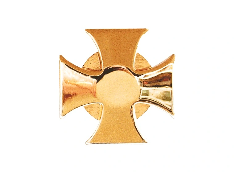 Grover S 640G - Artist Strap Buttons Iron Cross - Gold 