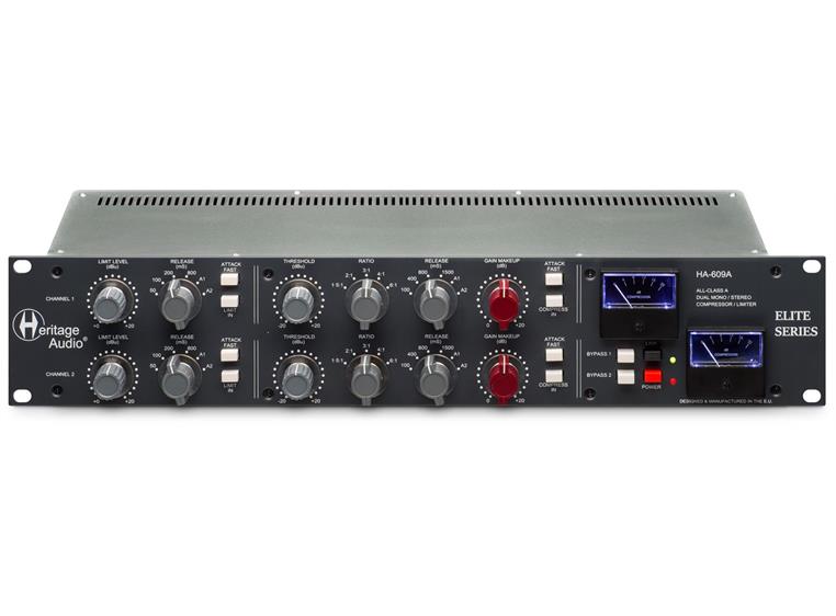 Heritage Audio HA-609A Compressor HA-609A Stereo/Dual mono comp./limiter