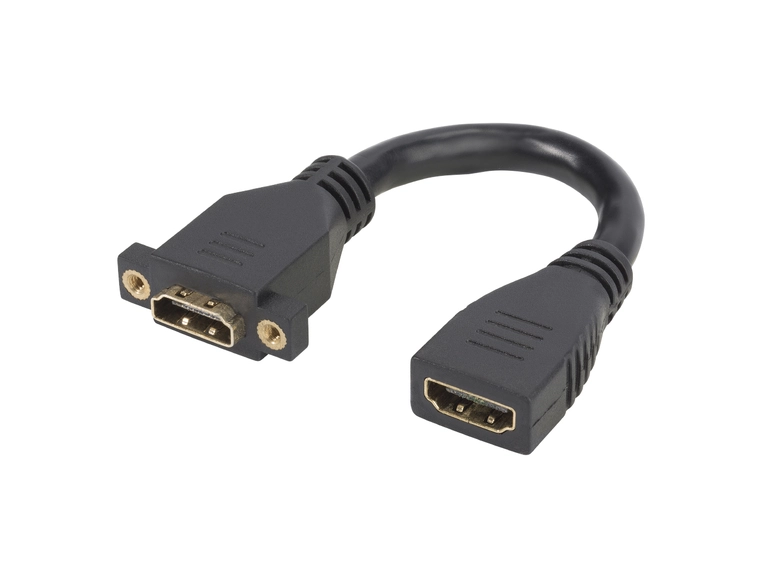 Hicon HI-HDFF-0015-SW HDMI Hun/Hun 15cm. VGA type Housing m/UNC gjenger 