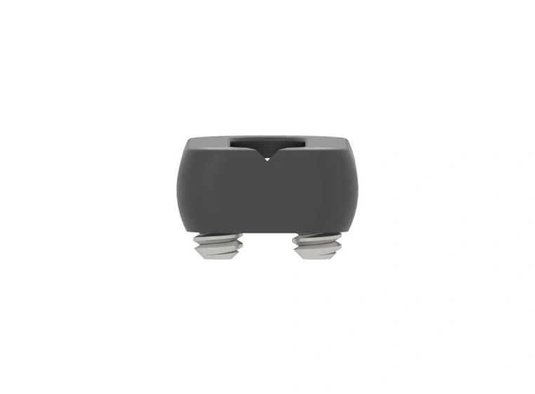 Hipshot 4GSM-RVST-B850 Guitar Saddle Modern Stainless Steel, Medium, Black 