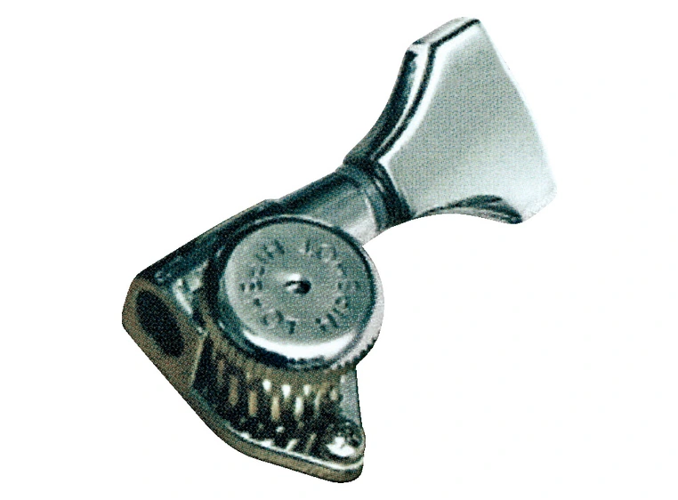 Hipshot Grip-Lock Open Guitar Tuning Machines - Bass Side (Left) - Chrome 