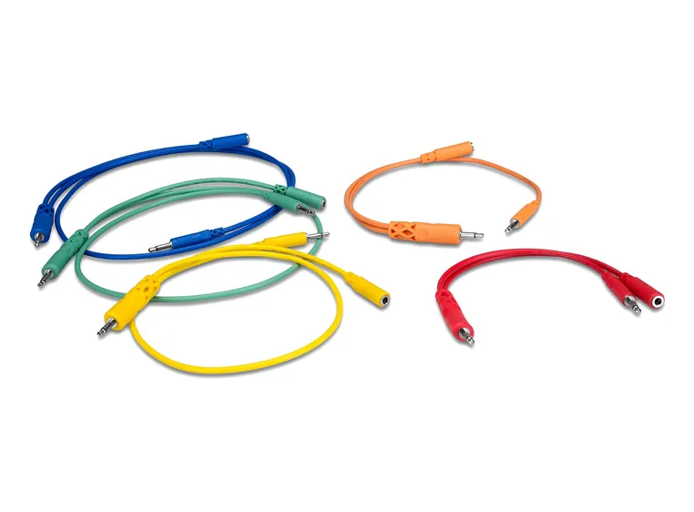 Hosa Patch Cables.Mono 3.5mm han/hun til 3.5mm han.5pk. 