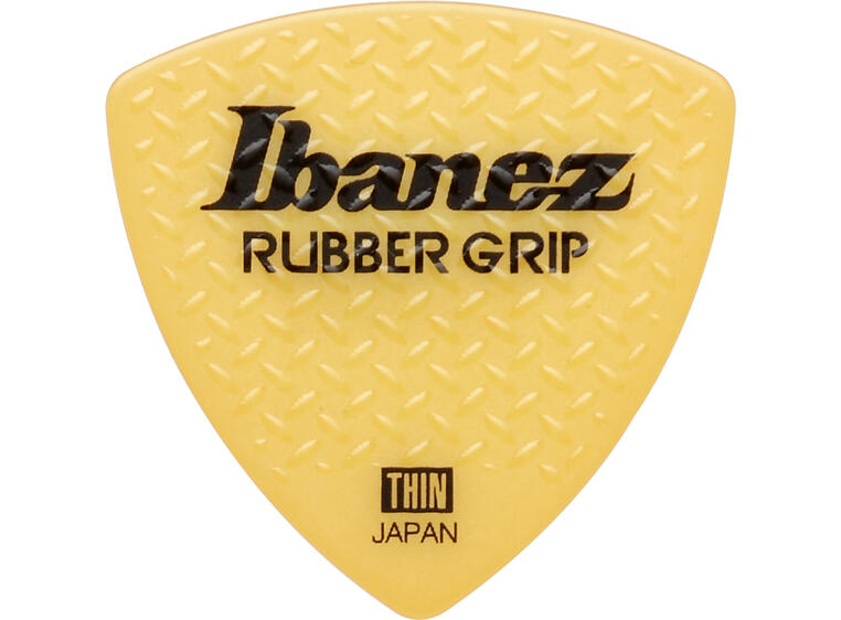 Ibanez PPA4TRG-YE Plekter Rubber Grip Thin Yellow 6-pakning
