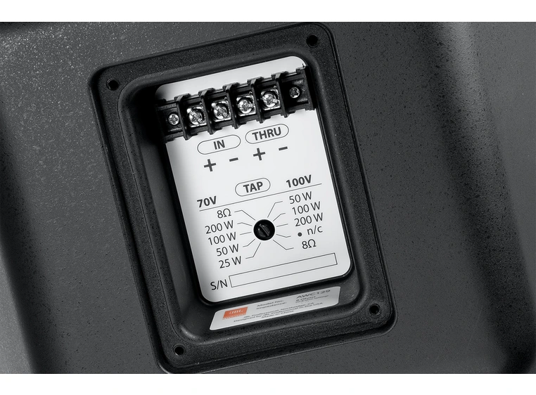 JBL AWC82 BK All Weather Compact 8" coax 120x120 horn, 250W, sort 