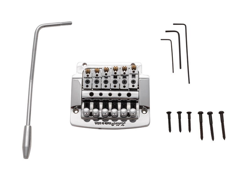 Kahler 2310 - Flat Mount Guitar Tremolo (Aluminum Cam / Brass Saddles) - Chrome 