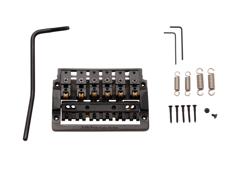 Kahler 2418R-XW6 - 6-String Bass Tremolo with Extra Wide Rearward Saddles - Black 