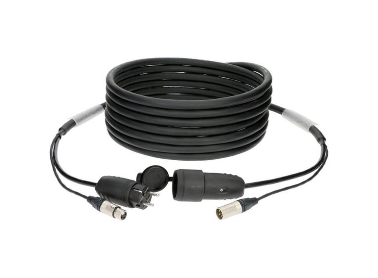 Klotz Audio & power hybrid cable with XLR 3p. and Schuko 25m