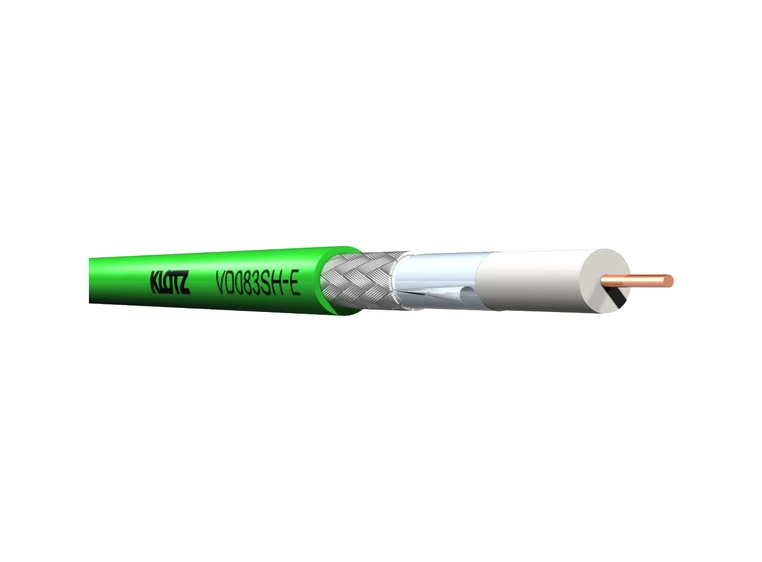 Klotz HD SDI Video 0.8/3.7 AF Green V08/37 FRNC Eca 200m 