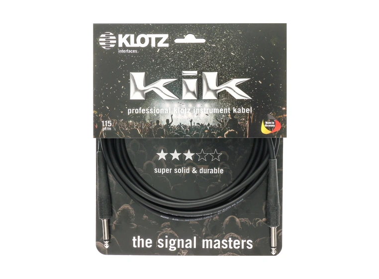 Klotz KIK Pro Instrument cable black 2 m 
