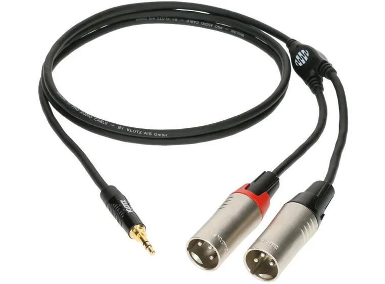 Klotz KY9 MiniLink Pro y-cable Minijack - 2 x XLR-M 1,8m 