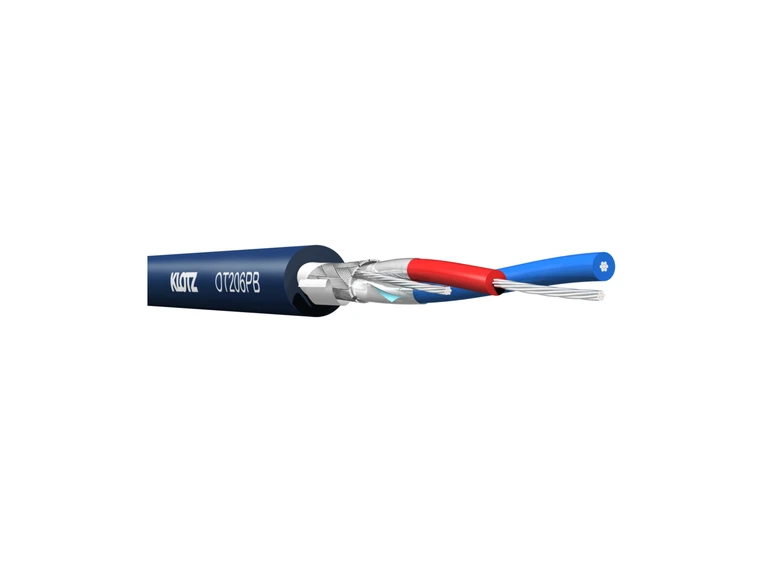 Klotz OT206PB DMX AES/EBU 110 ohm Dbl Shield, PUR blue 100m 
